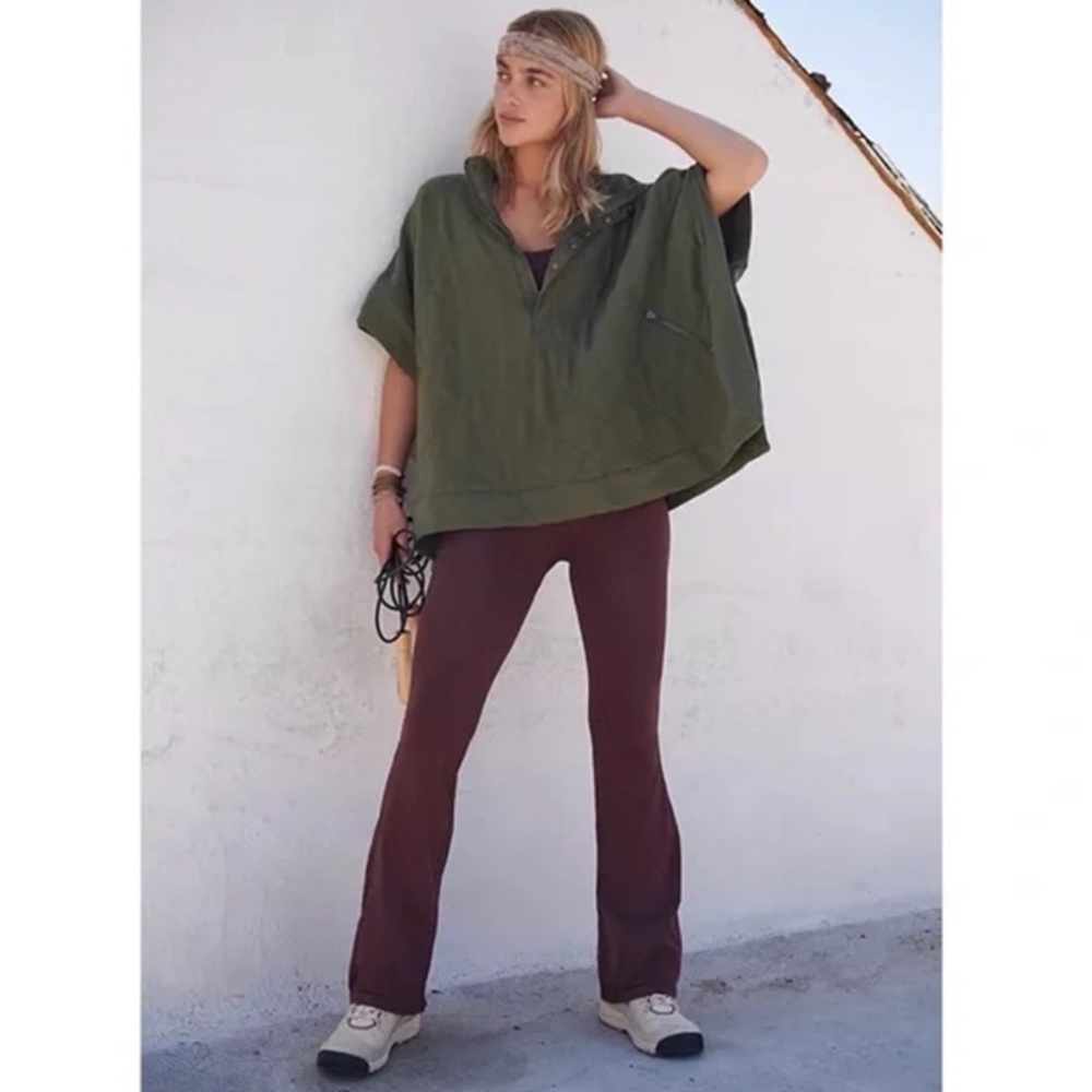 Free People Poncho Vest Green Size XS NWOT